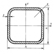 Труба проф. 20х20х1.0, шлиф.